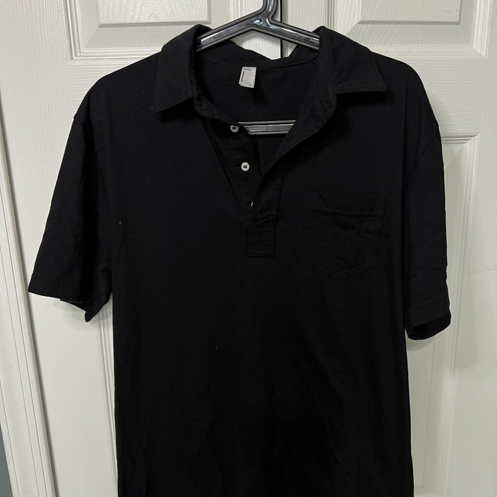 American Apparel Black Polo